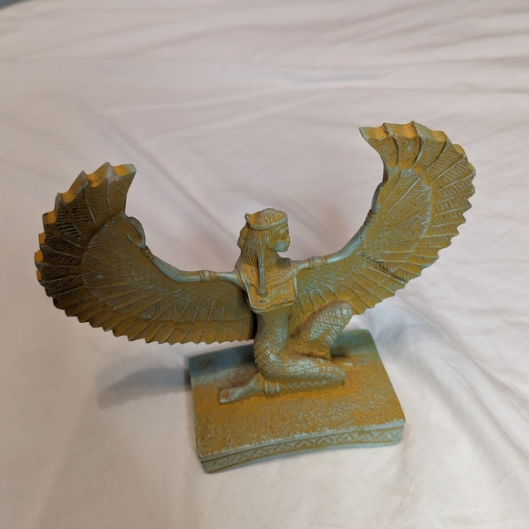 Ancient Egyptian Antiques Rare Isis Set Statue Open Wings Figure Old Egypt BC - Picture 3 of 6